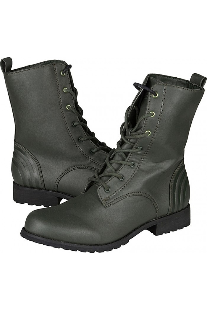 Adidas Neo Military - дамски ботуши от естествена кожа